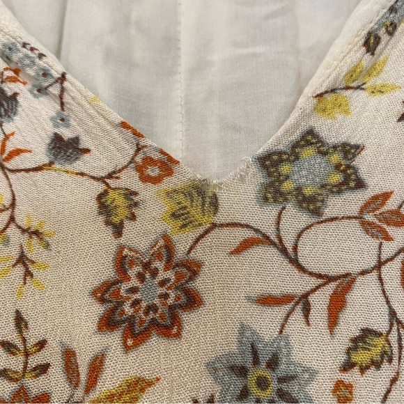 Free People Lucky Loosey Dress Honeysuckle Combo Floral Tunic Boho Small Womens - Picture 8 of 15